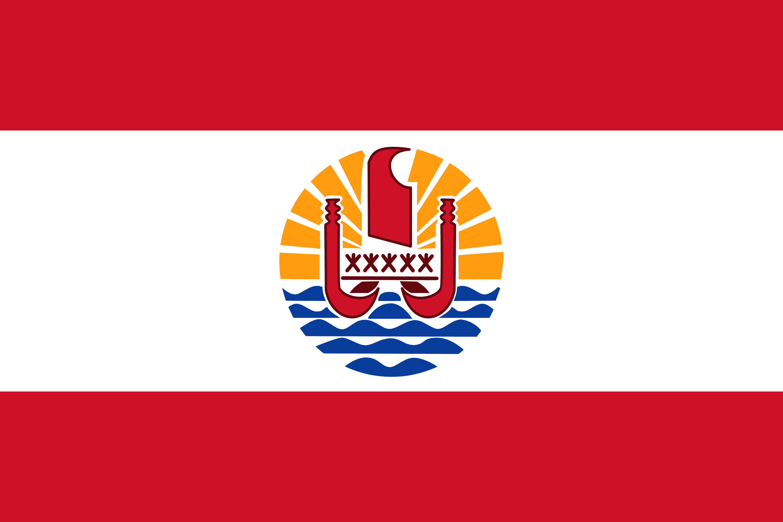 Drapeau de la Polynésie Française